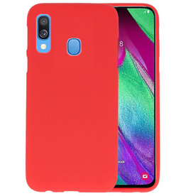 BAOHU BackCover Hoesje Color Telefoonhoesje Samsung Galaxy A40 - Rood