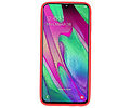 BackCover Hoesje Color Telefoonhoesje voor Samsung Galaxy A40 - Rood