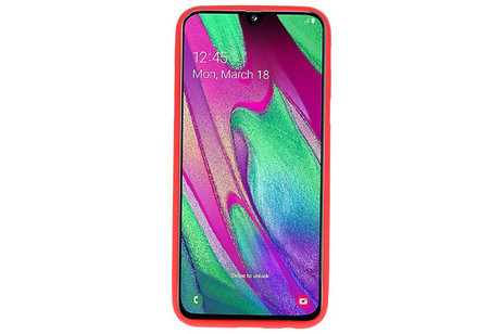 BackCover Hoesje Color Telefoonhoesje voor Samsung Galaxy A40 - Rood