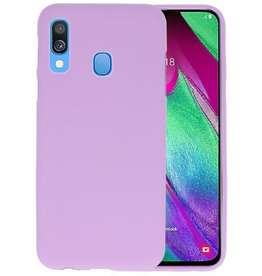 BackCover Hoesje Color Telefoonhoesje Samsung Galaxy A40 - Paars