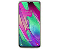 BAOHU Hoesje Geschikt voor de Samsung Galaxy A40 - Backcover Color Telefoonhoesje - Grijs
