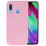 BAOHU BackCover Hoesje Color Telefoonhoesje Samsung Galaxy A40 - Roze