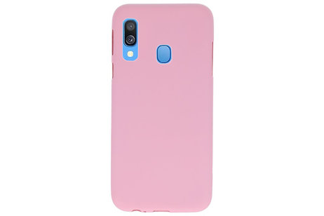 BackCover Hoesje Color Telefoonhoesje voor Samsung Galaxy A40 - Roze