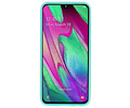 BackCover Hoesje Color Telefoonhoesje voor Samsung Galaxy A40 - Turquoise
