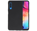 BAOHU Hoesje Geschikt voor de Samsung Galaxy A50 - Backcover Color Telefoonhoesje - Zwart