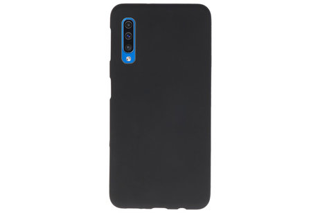 BAOHU Hoesje Geschikt voor de Samsung Galaxy A50 - Backcover Color Telefoonhoesje - Zwart