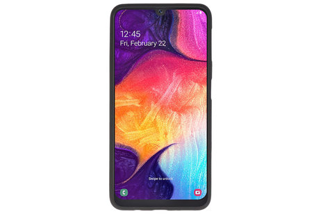 BAOHU Hoesje Geschikt voor de Samsung Galaxy A50 - Backcover Color Telefoonhoesje - Zwart
