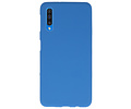 BAOHU Hoesje Geschikt voor de Samsung Galaxy A50 - Backcover Color Telefoonhoesje - Navy