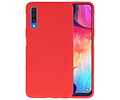 BAOHU Hoesje Geschikt voor de Samsung Galaxy A50 - Backcover Color Telefoonhoesje - Rood