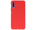 BAOHU Hoesje Geschikt voor de Samsung Galaxy A50 - Backcover Color Telefoonhoesje - Rood