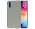 BAOHU Hoesje Geschikt voor de Samsung Galaxy A50 - Backcover Color Telefoonhoesje - Grijs