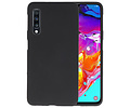 BAOHU Hoesje Geschikt voor de Samsung Galaxy A70 - Backcover Color Telefoonhoesje - Zwart