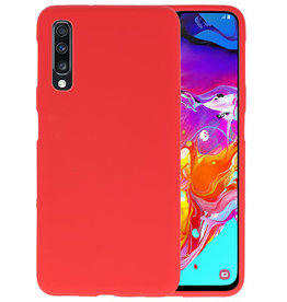 BAOHU BackCover Hoesje Color Telefoonhoesje Samsung Galaxy A70 - Rood