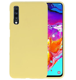 BAOHU BackCover Hoesje Color Telefoonhoesje Samsung Galaxy A70 - Geel