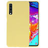BAOHU BackCover Hoesje Color Telefoonhoesje Samsung Galaxy A70 - Geel