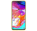 BackCover Hoesje Color Telefoonhoesje voor Samsung Galaxy A70 - Geel