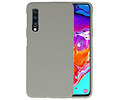 BAOHU Hoesje Geschikt voor de Samsung Galaxy A70 - Backcover Color Telefoonhoesje - Grijs