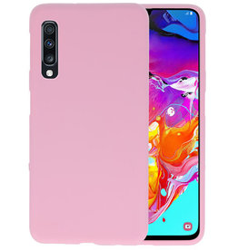 BAOHU BackCover Hoesje Color Telefoonhoesje Samsung Galaxy A70 - Roze