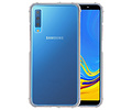 Schokbestendig Back Cover Hoesje - Shockproof Telefoonhoesje -  Geschikt voor Samsung Galaxy A7 2018 - Transparant