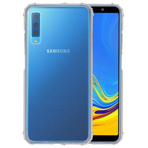 Schokbestendig Back Cover Hoesje - Shockproof Telefoonhoesje -  Geschikt voor Samsung Galaxy A7 2018 - Transparant