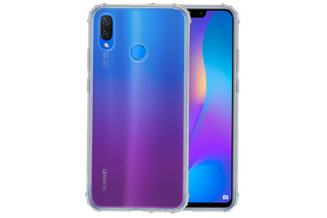 Schokbestendig Back Cover Hoesje - Shockproof Telefoonhoesje -  Geschikt voor  Huawei P Smart Plus - Transpara