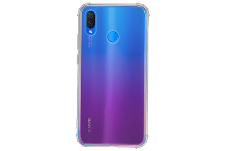BAOHU Schokbestendig Back Cover Hoesje - Shockproof Telefoonhoesje -  Geschikt voor  Huawei P Smart Plus - Transpara