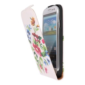 Bloem Flip Hoes - Hoesje Geschikt voor Samsung Galaxy S4 I9500