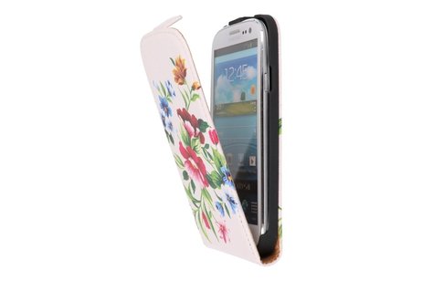 Bloem Flip Hoes - Hoesje Geschikt voor Samsung Galaxy S4 I9500