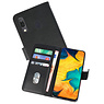 Samsung Galaxy A30 Hoesje Kaarthouder Book Case Telefoonhoesje Zwart