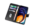 BAOHU Hoesje Geschikt voor Samsung Galaxy A60 - Kaarthouder Book Case Telefoonhoesje - Zwart
