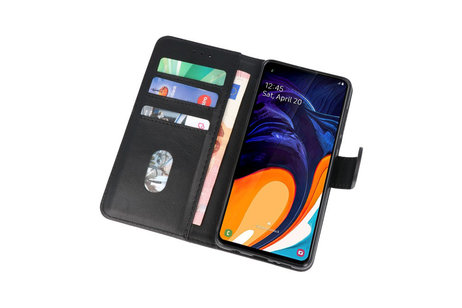 Samsung Galaxy A60 Hoesje Kaarthouder Book Case Telefoonhoesje Zwart