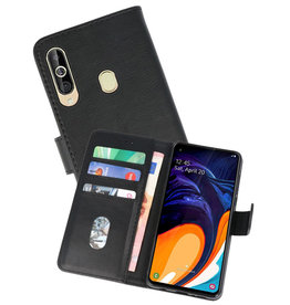 BAOHU Samsung Galaxy A60 Hoesje Kaarthouder Book Case Telefoonhoesje Zwart