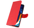 Samsung Galaxy A60 Hoesje Kaarthouder Book Case Telefoonhoesje Rood