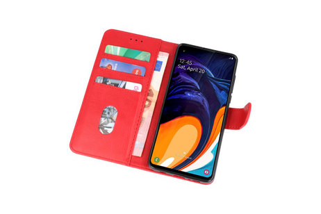 Samsung Galaxy A60 Hoesje Kaarthouder Book Case Telefoonhoesje Rood