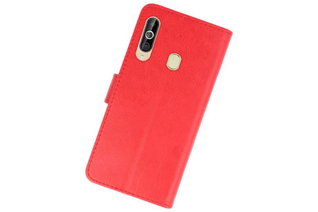 Samsung Galaxy A60 Hoesje Kaarthouder Book Case Telefoonhoesje Rood