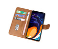 Samsung Galaxy A60 Hoesje Kaarthouder Book Case Telefoonhoesje Bruin