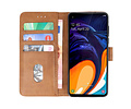 Samsung Galaxy A60 Hoesje Kaarthouder Book Case Telefoonhoesje Bruin