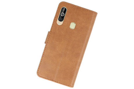 BAOHU Hoesje Geschikt voor Samsung Galaxy A60 - Kaarthouder Book Case Telefoonhoesje - Bruin
