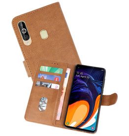 BAOHU Samsung Galaxy A60 Hoesje Kaarthouder Book Case Telefoonhoesje Bruin