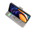 BAOHU Hoesje Geschikt voor Samsung Galaxy A60 - Kaarthouder Book Case Telefoonhoesje - Grijs