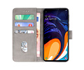 Samsung Galaxy A60 Hoesje Kaarthouder Book Case Telefoonhoesje Grijs