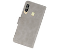 BAOHU Hoesje Geschikt voor Samsung Galaxy A60 - Kaarthouder Book Case Telefoonhoesje - Grijs