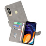 BAOHU Samsung Galaxy A60 Hoesje Kaarthouder Book Case Telefoonhoesje Grijs
