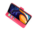 BAOHU Hoesje Geschikt voor Samsung Galaxy A60 - Kaarthouder Book Case Telefoonhoesje - Roze