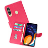 BAOHU Samsung Galaxy A60 Hoesje Kaarthouder Book Case Telefoonhoesje Roze
