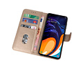 BAOHU Hoesje Geschikt voor Samsung Galaxy A60 - Kaarthouder Book Case Telefoonhoesje - Goud