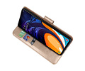 BAOHU Hoesje Geschikt voor Samsung Galaxy A60 - Kaarthouder Book Case Telefoonhoesje - Goud