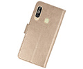 BAOHU Hoesje Geschikt voor Samsung Galaxy A60 - Kaarthouder Book Case Telefoonhoesje - Goud