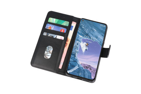 BAOHU Hoesje Geschikt voor de Nokia X71 - Kaarthouder Book Case Telefoonhoesje - Zwart