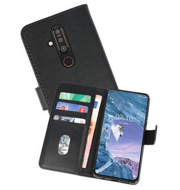 BAOHU Nokia X71 Hoesje Kaarthouder Book Case Telefoonhoesje Zwart
